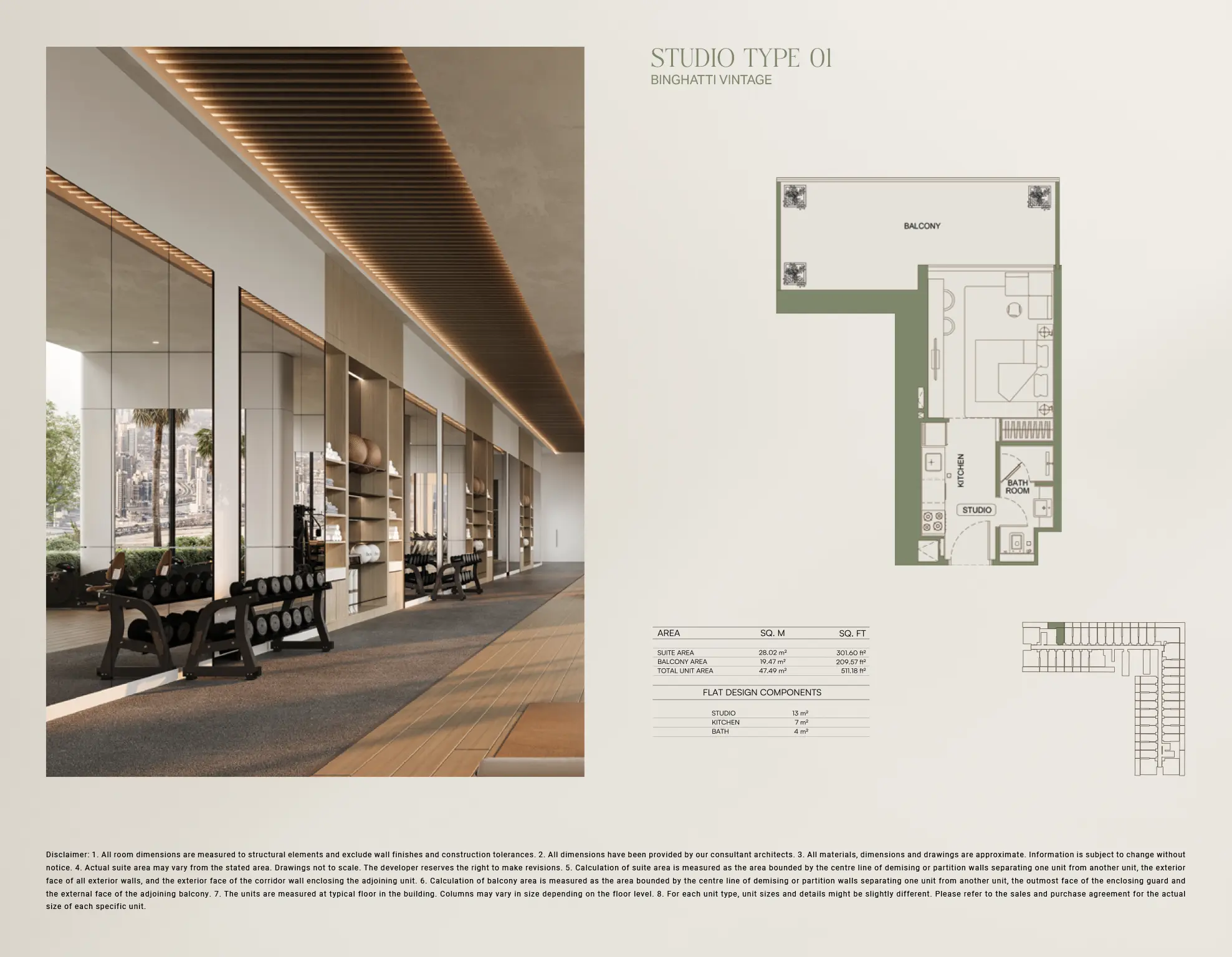 vintage gym layout