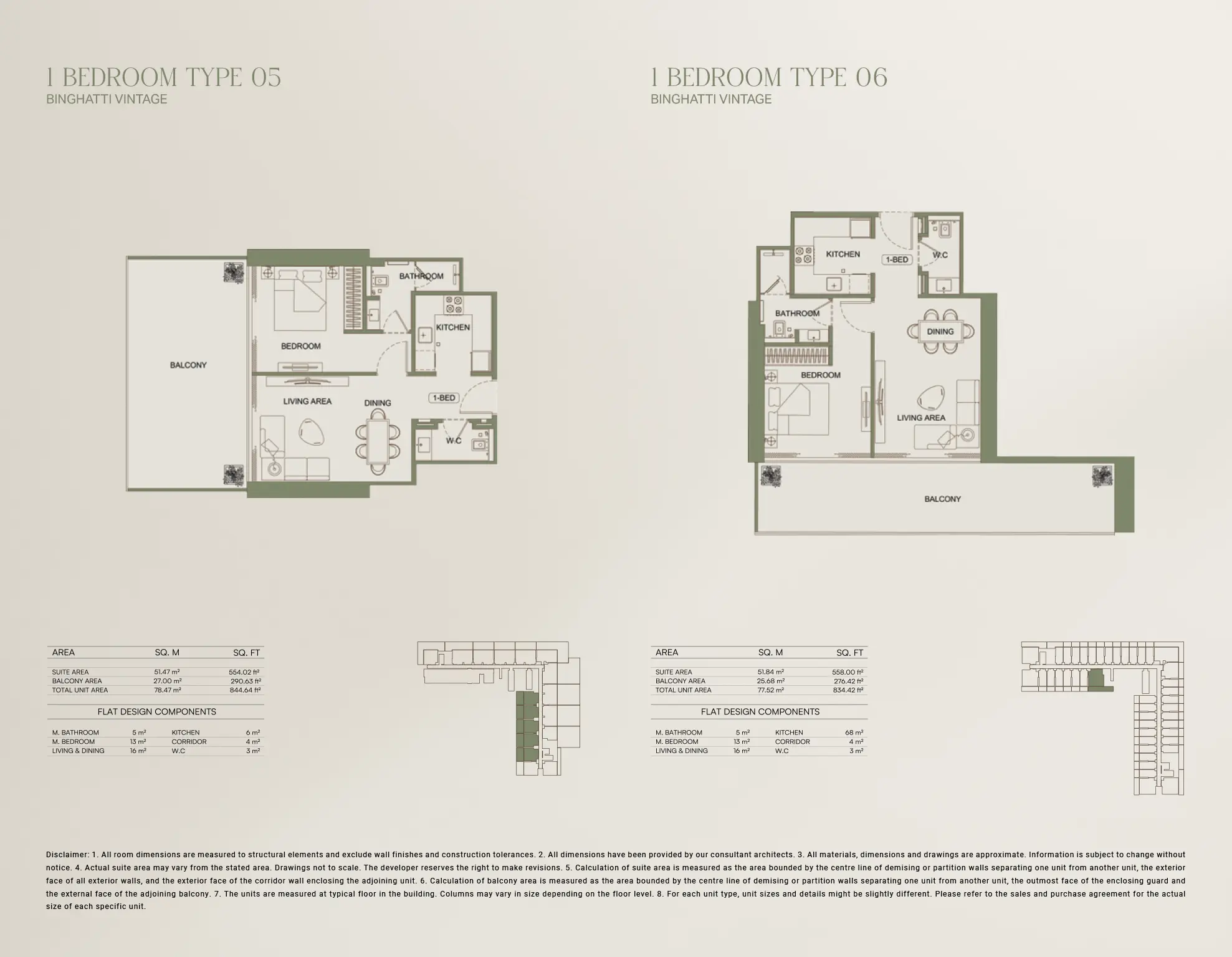 vintage two bedroom layout