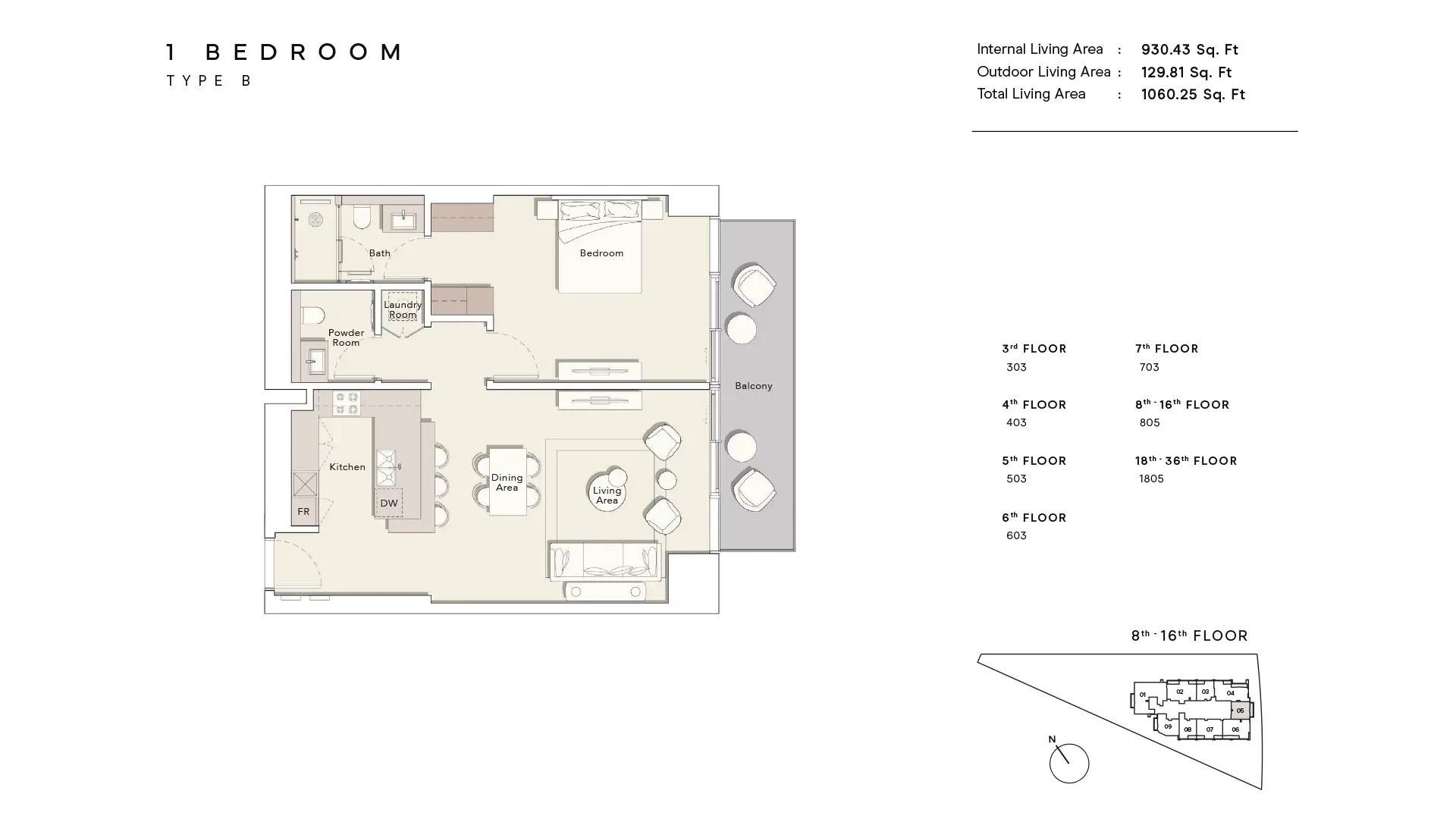 One River Point floor plan 17