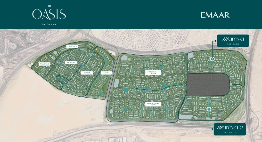 the oasis master plan layout